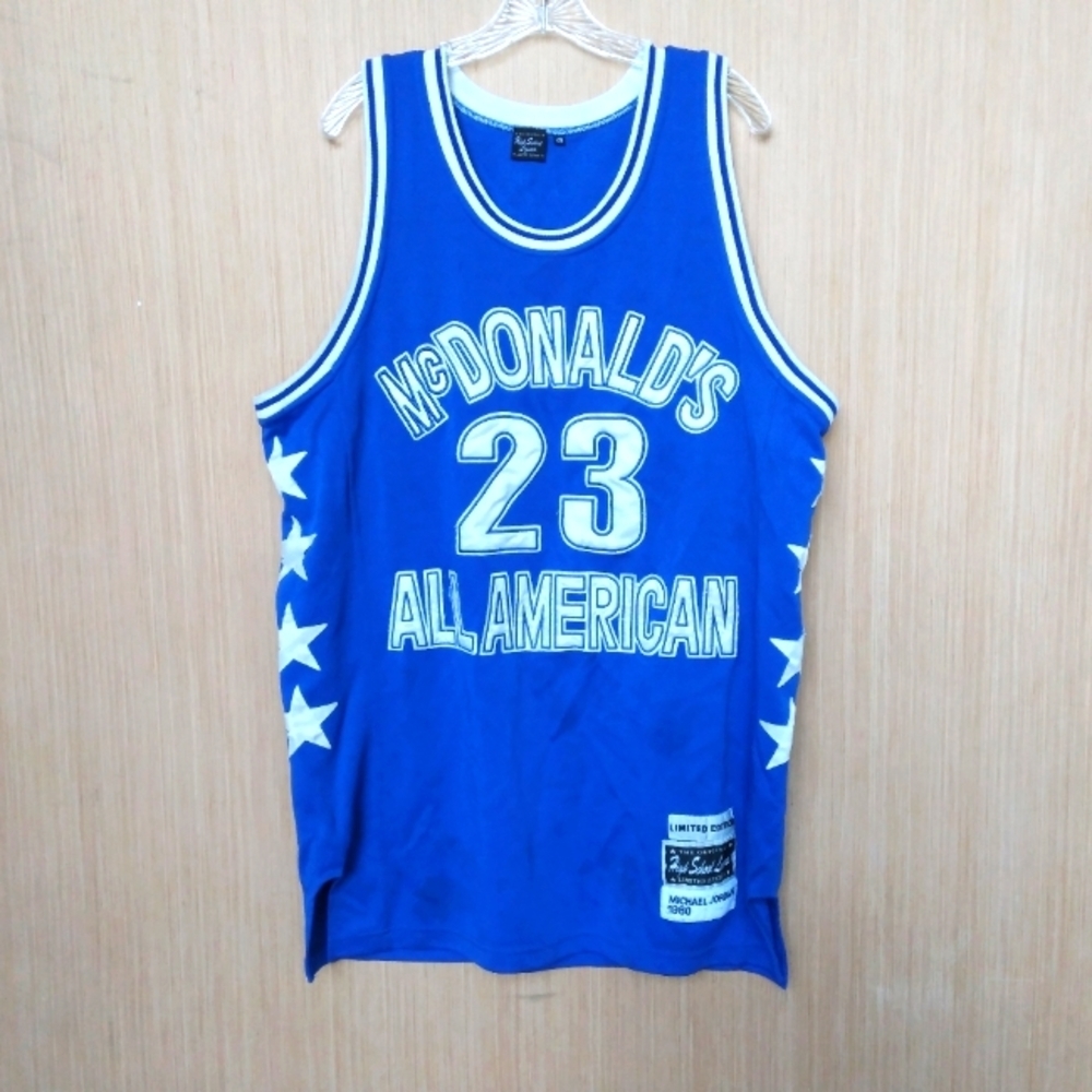 Michael Jordan McDonald's Men's 48(XL) All American HS Blue Basketball Jersey